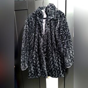 Women's Black Faux Fur Coat